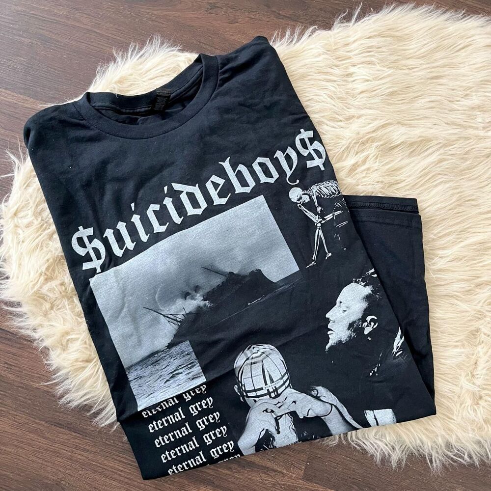 Gildan NWOT black $uicideboy$ graphic t-shirt Band Tee Size 100% Cotton 4XL